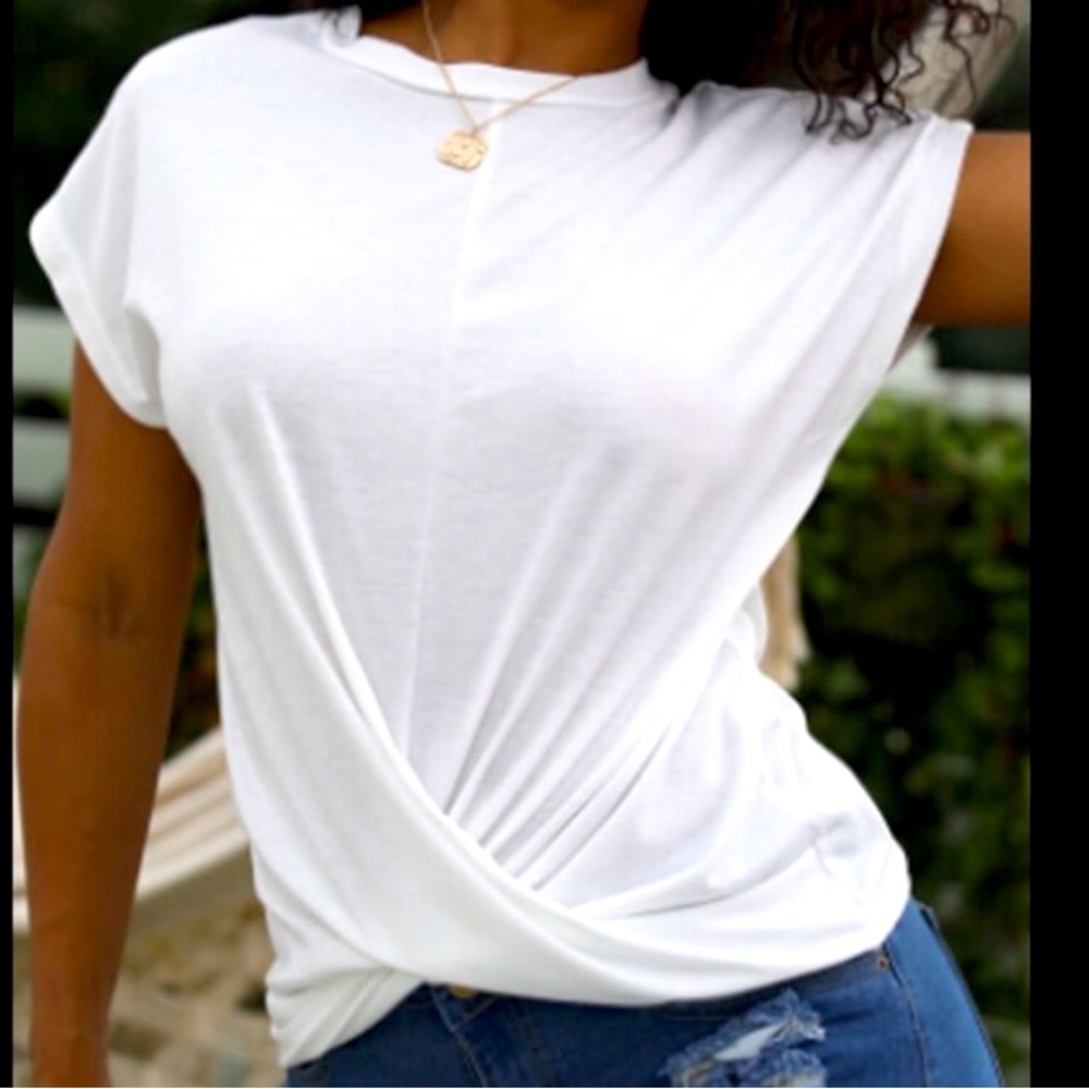 Classic Twist White Tee W/A Front Giving It A Whole New Twist 2 The White Tee